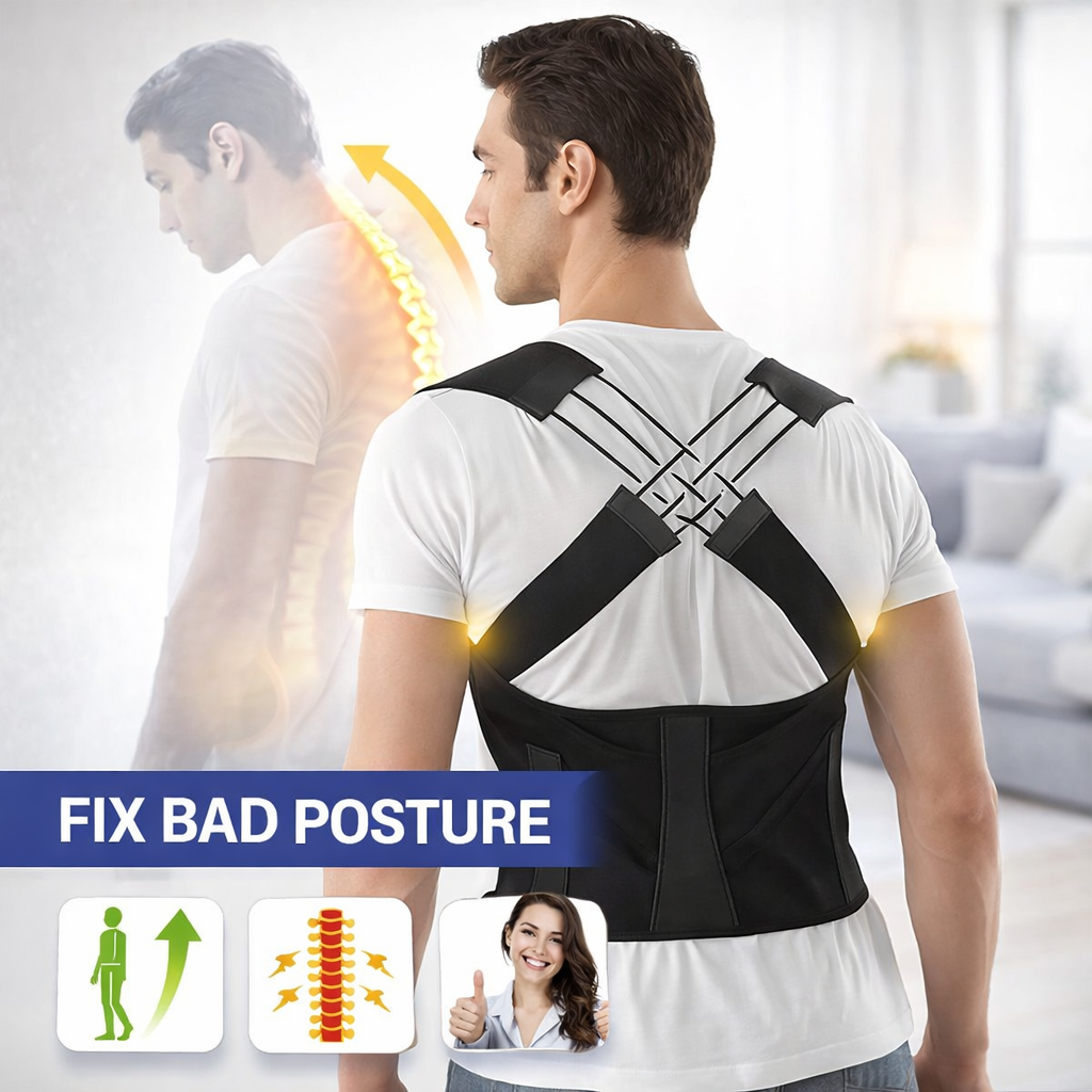 Adjustable Back Posture Corrector/ Slouching Relieve Pain Belt Women Men