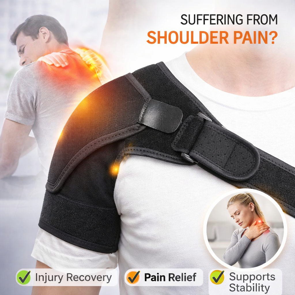 SPOSAFE Advanced Shoulder Support – Pain Relief & Injury Recovery Brace
