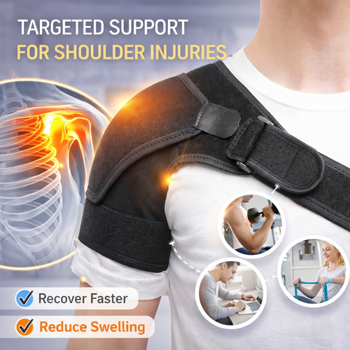 SPOSAFE Advanced Shoulder Support – Pain Relief & Injury Recovery Brace