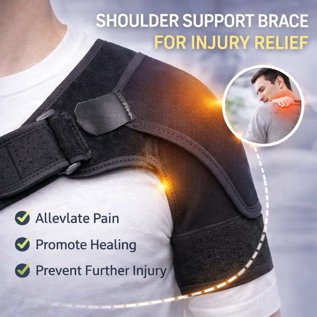 SPOSAFE Advanced Shoulder Support – Pain Relief & Injury Recovery Brace