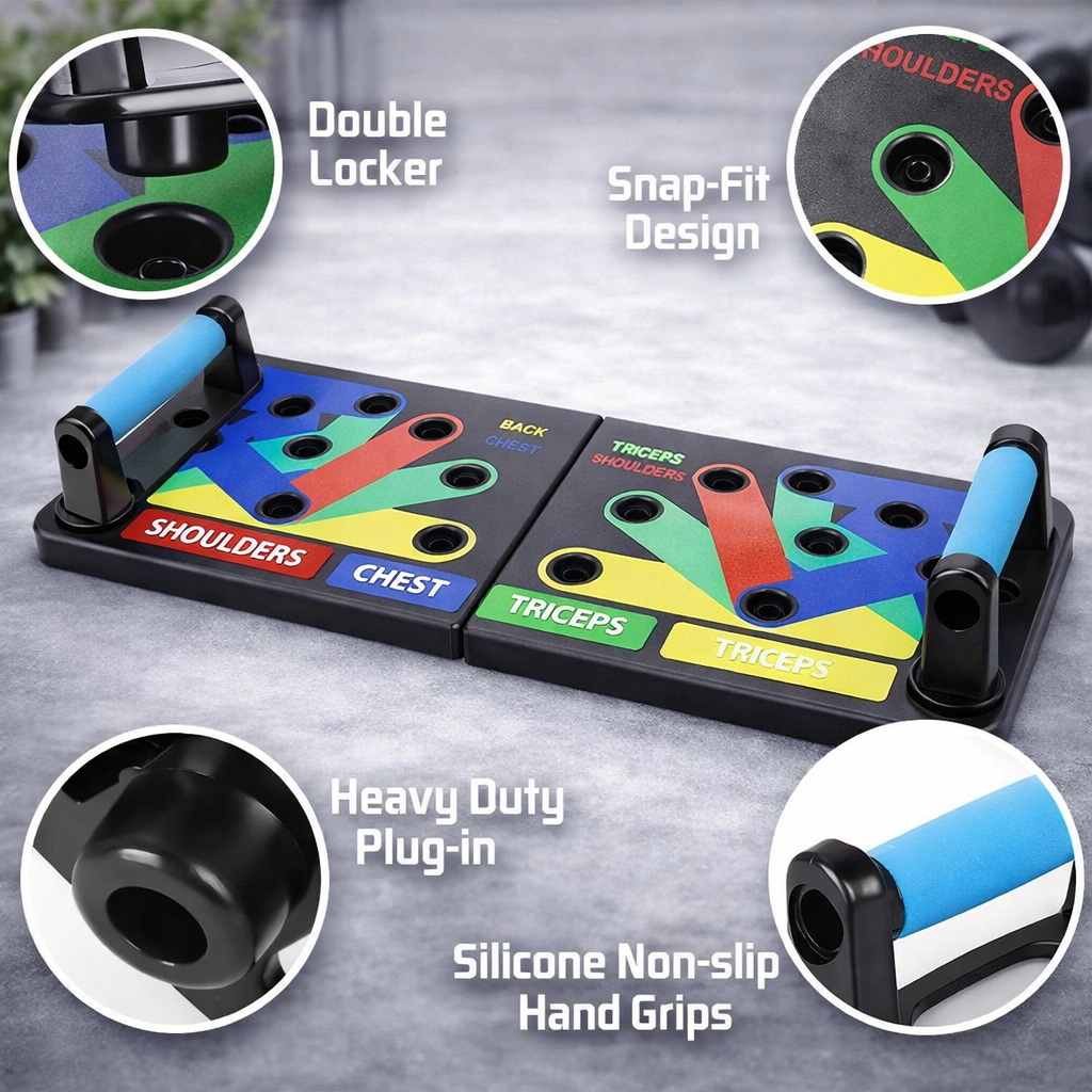 FitBeast 2.0 14-in-1 Push Up Board – Professional Strength Builder