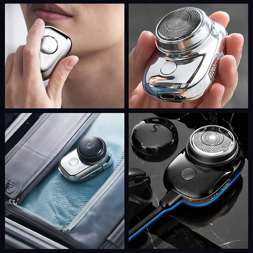 Mini Electric Shaver – Portable USB Rechargeable IPX7 Waterproof Travel Razor (Compact & Lightweight)