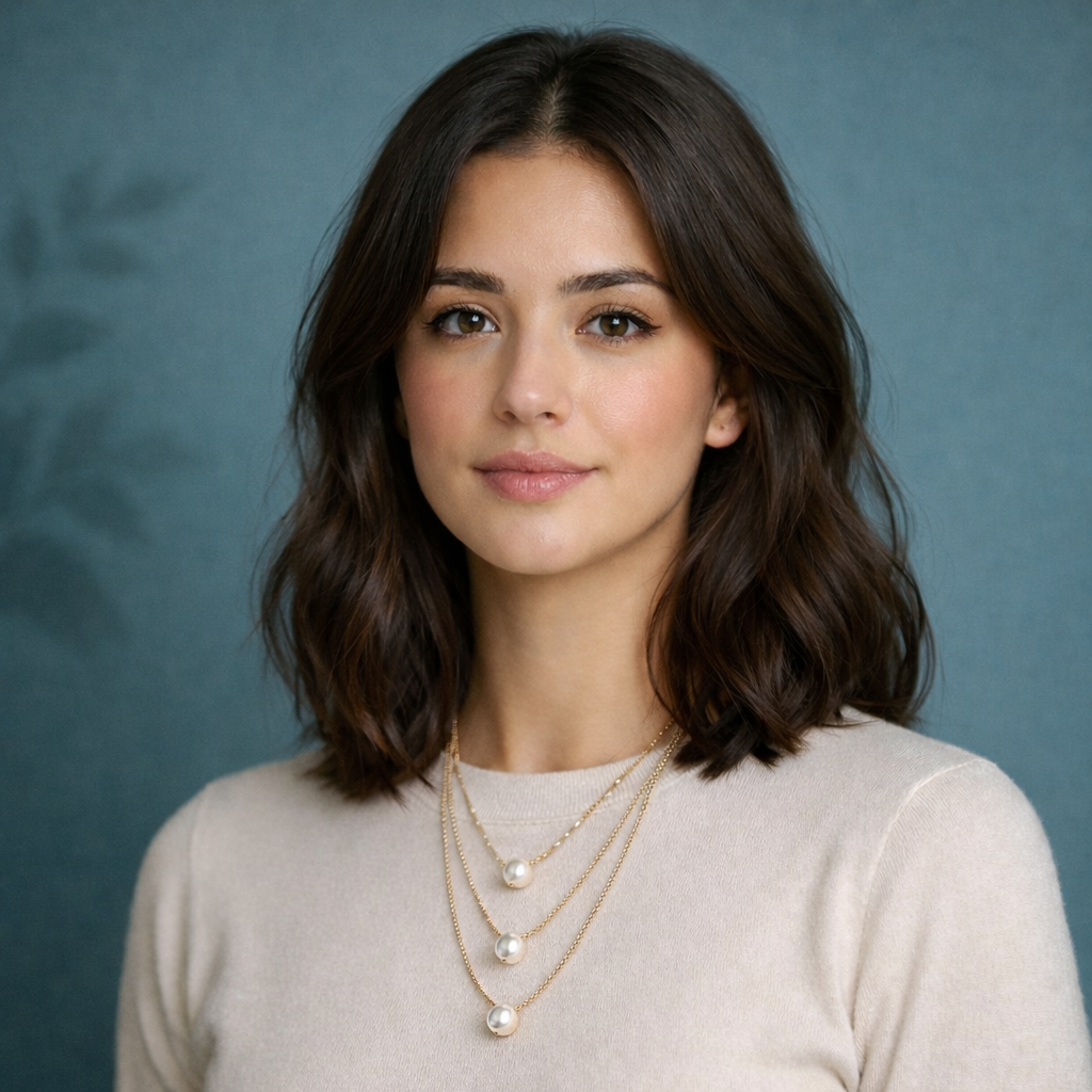 Gold Plated Pearl Layer Necklace