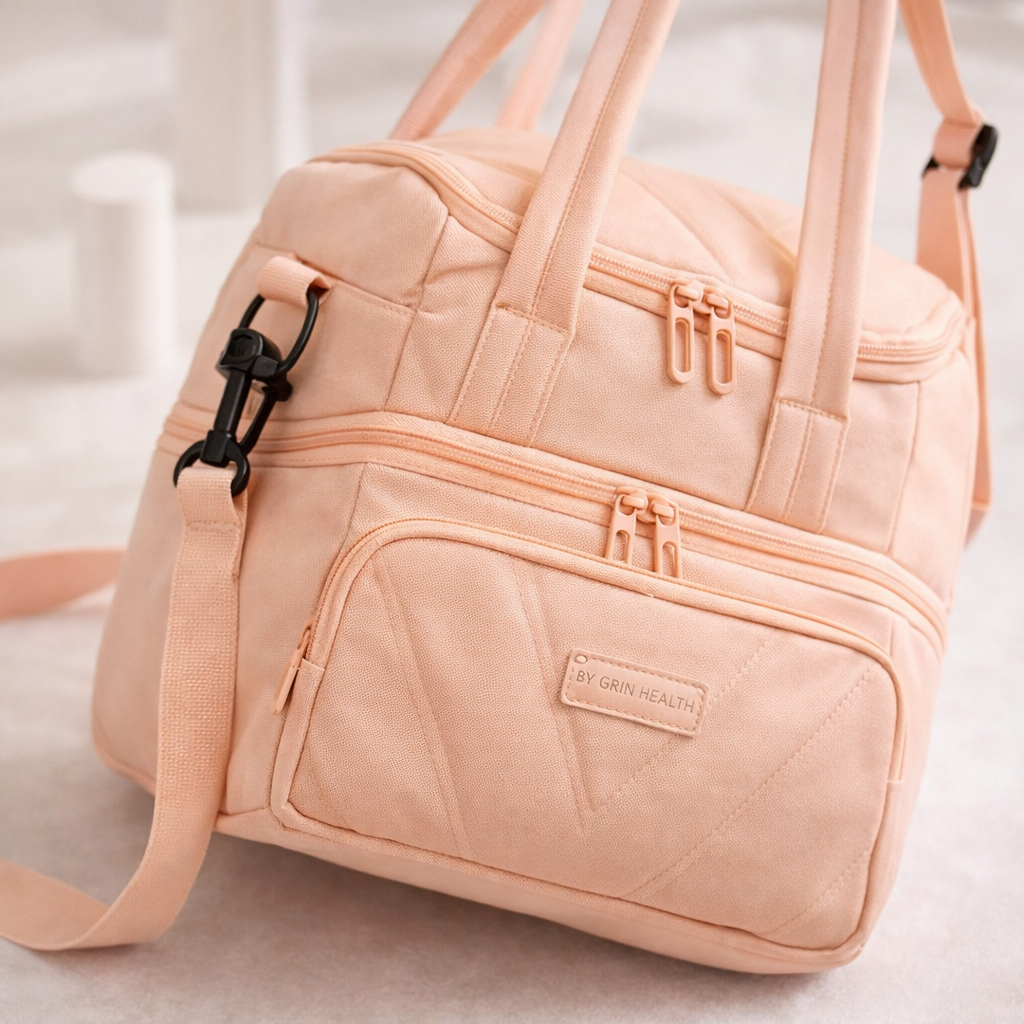 Fashion Double Layer Insulated Lunch Bag